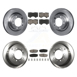 Front Rear Brake Rotor And Ceramic Pad Kit For Toyota Tundra Sequoia Lexus LX570