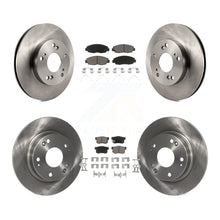 Charger l'image dans la galerie, Front Rear Disc Brake Rotors And Ceramic Pads Kit For Honda Civic