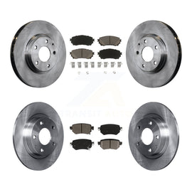[Front+Rear] 2016-2018 Mazda 6 Premium OE Brake Rotors & Ceramic Pads Kit For Max Braking