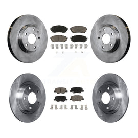 Front Rear Disc Brake Rotors And Ceramic Pads Kit For Mazda 6