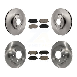 Front Rear Disc Brake Rotors And Ceramic Pads Kit For Hyundai Veloster
