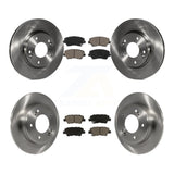 Rotors de frein à disque avant et arrière et Kit de plaquettes en céramique pour Hyundai Veloster Elantra GT 