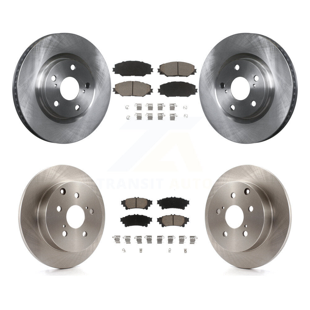 Kit de rotors de frein à disque avant et arrière et plaquettes en céramique pour Toyota Mirai 2016 – 2020 