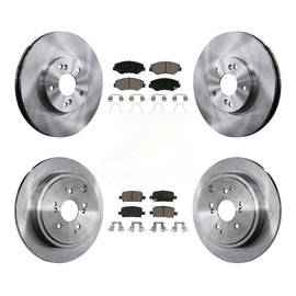 [Front+Rear] 2003-2008 Honda Pilot Premium OE Brake Rotors & Ceramic Pads Kit For Max Braking