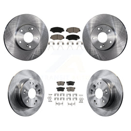 [Front+Rear] 2003-2011 Honda Element Premium OE Brake Rotors & Ceramic Pads Kit For Max Braking