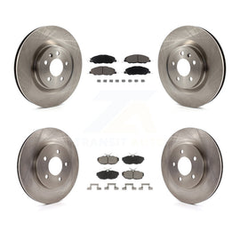 Front Rear Disc Brake Rotors And Ceramic Pads Kit For Ford Mustang
