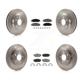 Front Rear Disc Brake Rotors And Ceramic Pads Kit For Ford Mustang