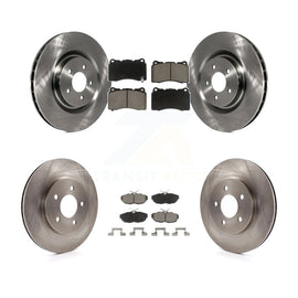 Kit de rotors de frein à disque avant et arrière et plaquettes en céramique pour Ford Mustang 