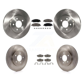 [Front+Rear] 2009 Ford Mustang Bullitt Premium OE Brake Rotors & Ceramic Pads Kit For Max Braking