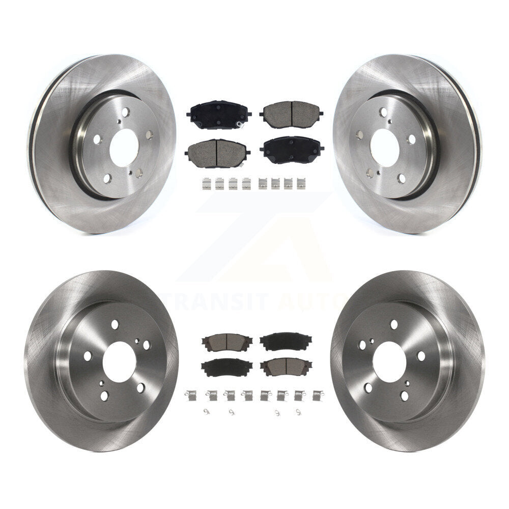 [Front+Rear] 2018 Toyota C-HR Premium OE Brake Rotors & Ceramic Pads Kit For Max Braking