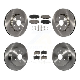 Kit de rotors de frein à disque avant et arrière et plaquettes en céramique pour Lexus IS250 C 2010-2013 