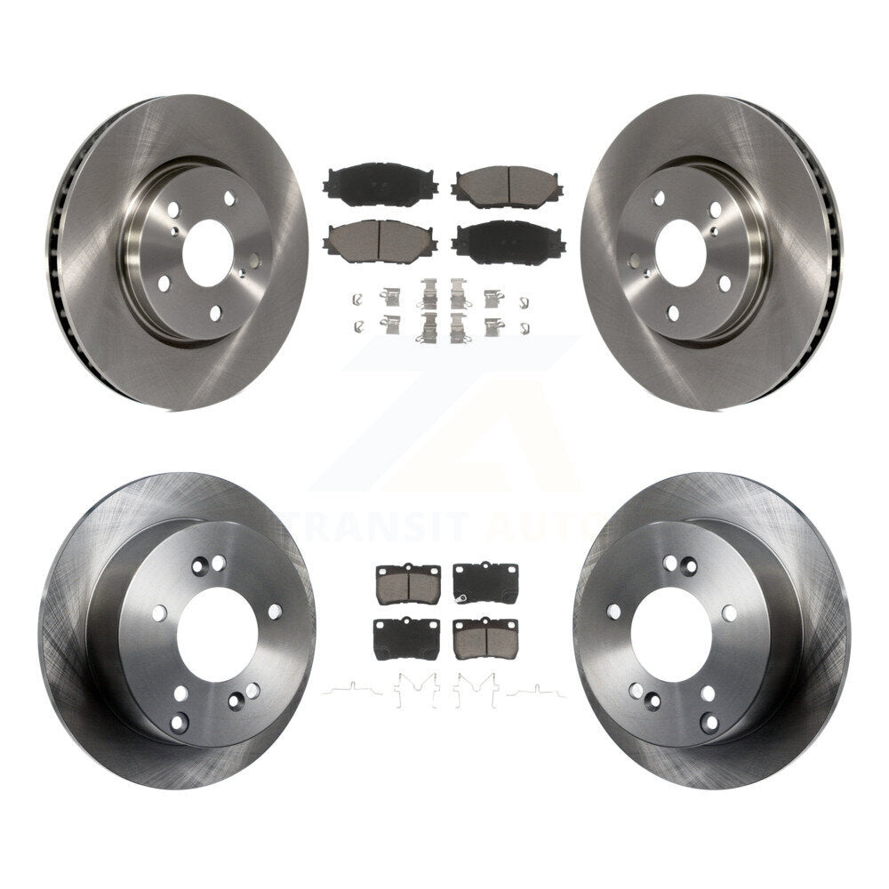 Front Rear Disc Brake Rotors And Ceramic Pads Kit For Lexus IS250