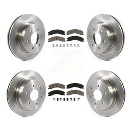 Kit de disques de frein à disque avant et arrière et plaquettes en céramique pour Nissan TITAN XD 2016 – 2022 