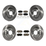 Front Rear Brake Rotor & Ceramic Pad Kit For Kia Forte Hyundai Elantra GT Forte5