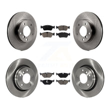 Charger l'image dans la galerie, Kit de rotors de frein à disque avant et arrière et plaquettes en céramique pour BMW 328i 328is 1998 – 1998 