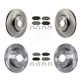 Front Rear Disc Brake Rotors And Ceramic Pads Kit For Hyundai Azera