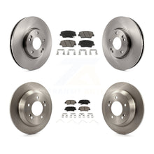 Charger l'image dans la galerie, Front Rear Brake Rotor &amp; Ceramic Pad Kit For Kia Rondo With Manual Parking