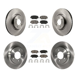 [Front+Rear] 2016-2017 Hyundai Azera Limited Premium OE Brake Rotors & Ceramic Pads Kit For Max Braking