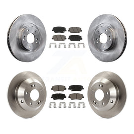 Front Rear Brake Rotors & Ceramic Pad Kit For Hyundai Santa Fe Sport Kia Sorento