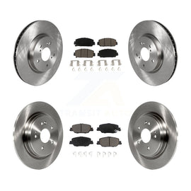 Front Rear Disc Brake Rotors And Ceramic Pads Kit For Honda CR-V