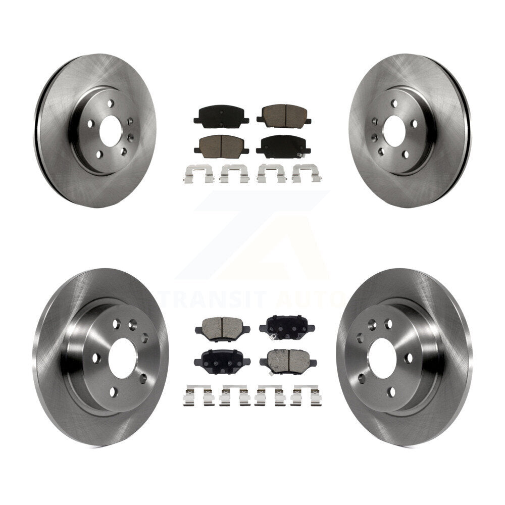 Front Rear Disc Brake Rotors And Ceramic Pad Kit For Buick Encore Chevrolet Trax