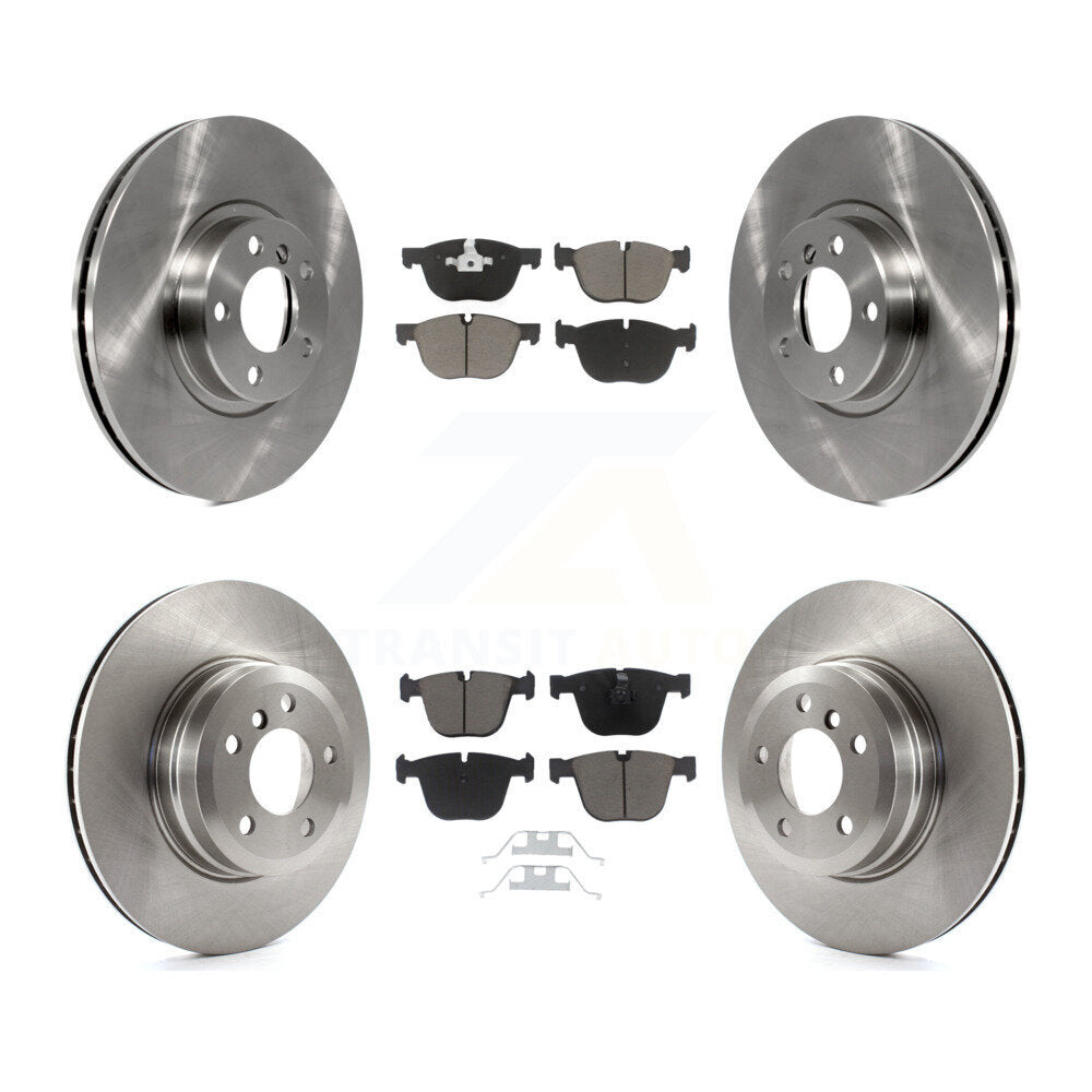 Front Rear Disc Brake Rotors And Ceramic Pads Kit For BMW X5 X6