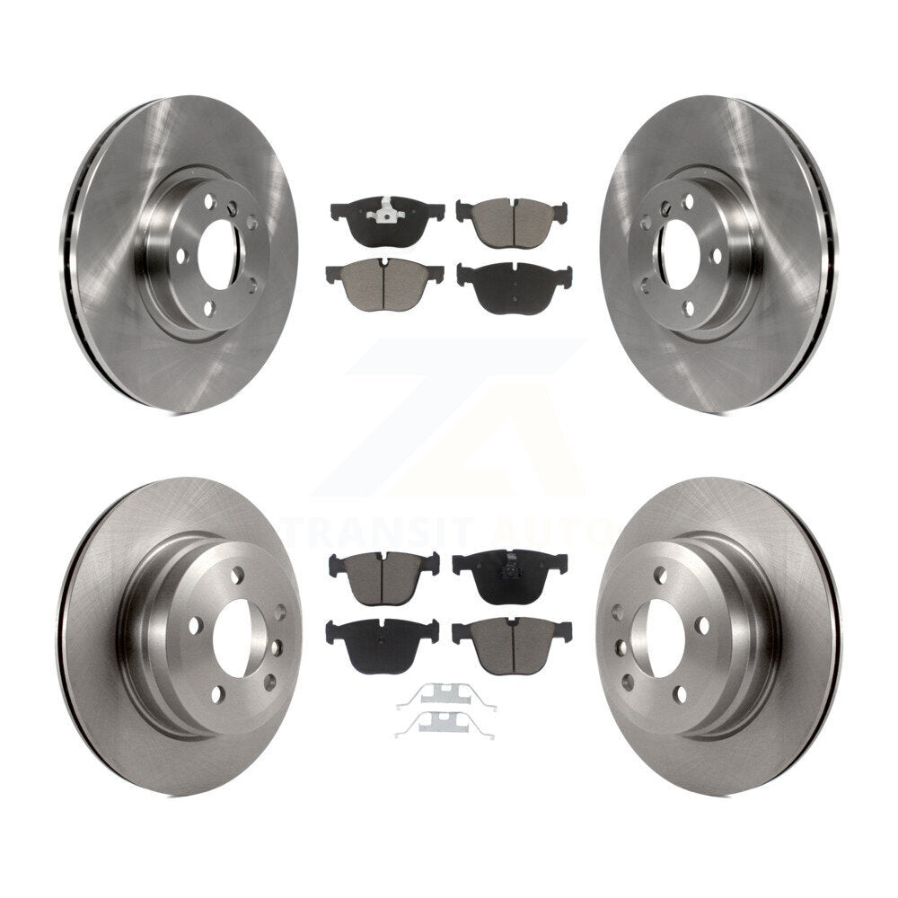 [Front+Rear] 2009 BMW X6 xDrive35i From 10 08 Premium OE Brake Rotors & Ceramic Pads Kit For Max Braking