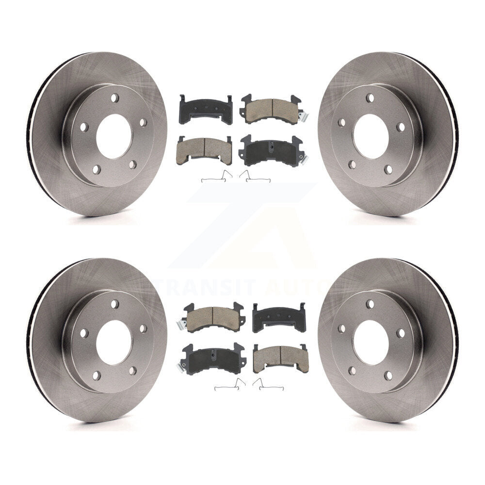 Front Rear Disc Brake Rotors Ceramic Pad Kit For Cadillac Eldorado Buick Riviera