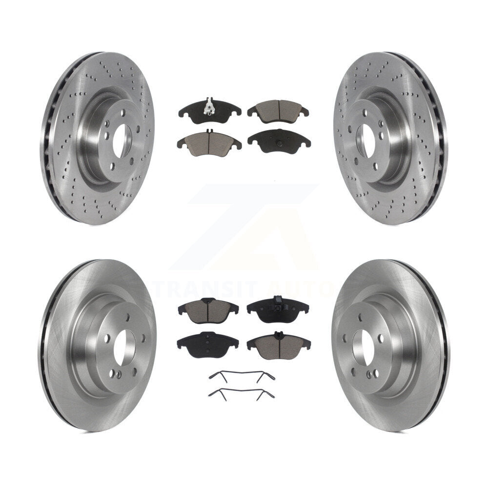 [Front+Rear] 2010-2011 Mercedes-Benz E550 Coupe Premium OE Brake Kit & Ceramic Pads For Max Braking