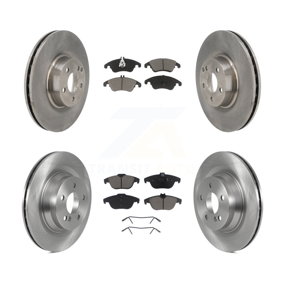 [Front+Rear] 2010-2011 Mercedes-Benz E550 Coupe Premium OE Brake Rotors & Ceramic Pads Kit For Max Braking