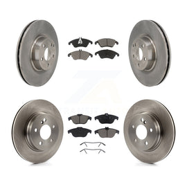 [Front+Rear] 2010-2011 Mercedes-Benz E550 Coupe Premium OE Brake Rotors & Ceramic Pads Kit For Max Braking