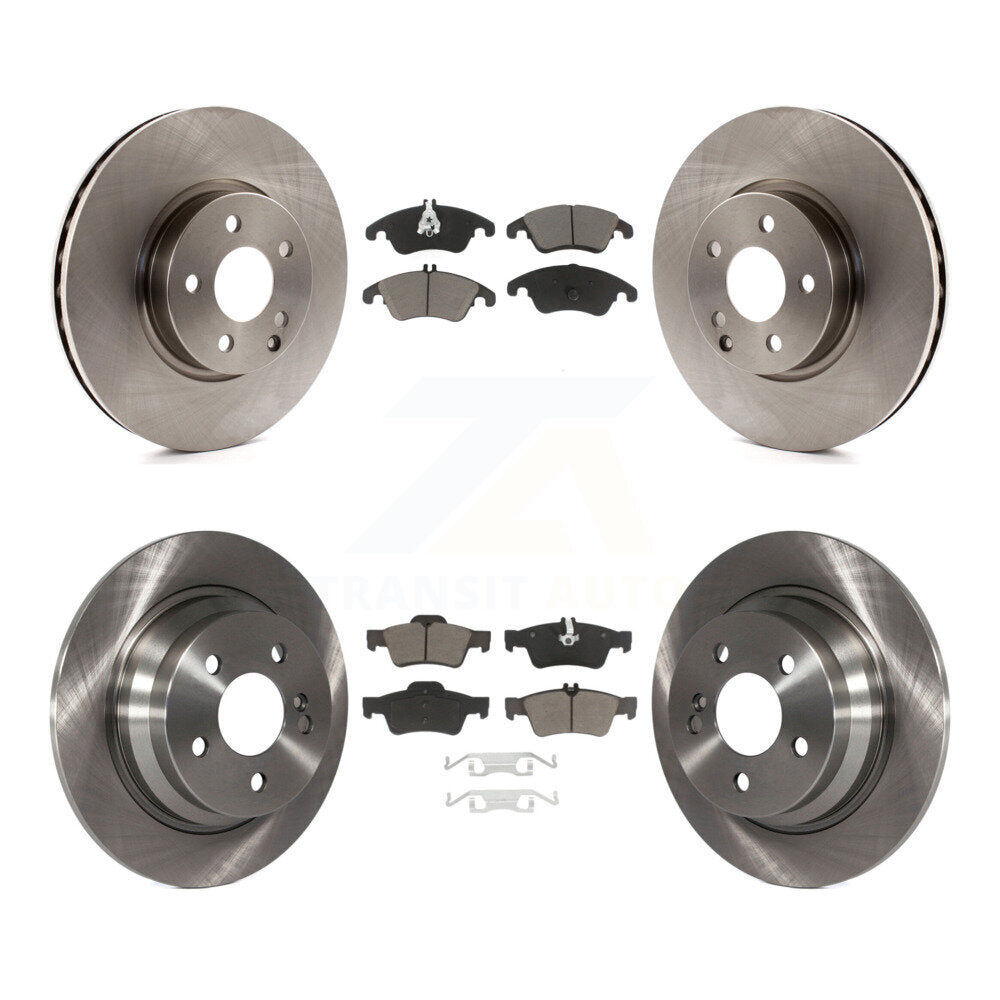 Front Rear Disc Brake Rotors And Ceramic Pads Kit For Mercedes-Benz E250