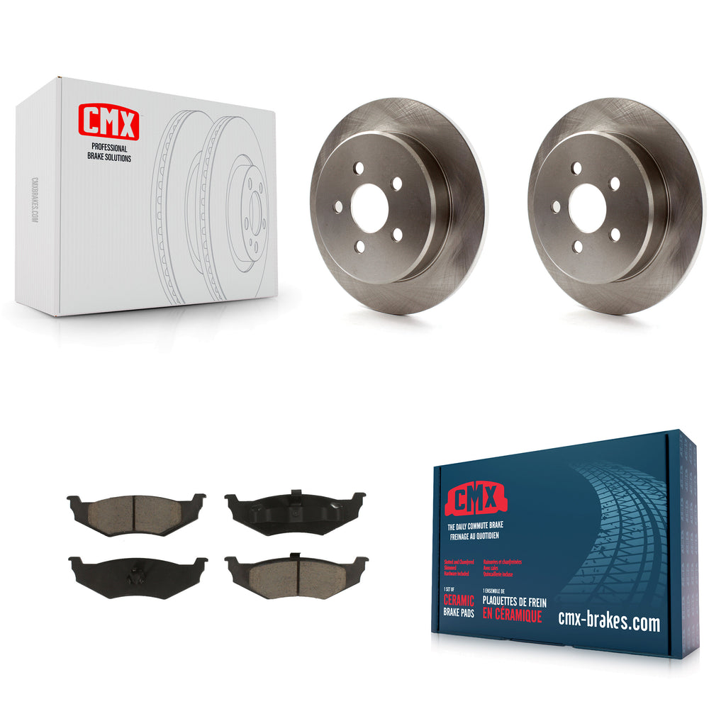 Rear Disc Brake Rotors And Ceramic Pads Kit For Chrysler PT Cruiser Dodge Neon