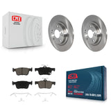 Rear Disc Brake Rotors And Ceramic Pads Kit For Honda Civic