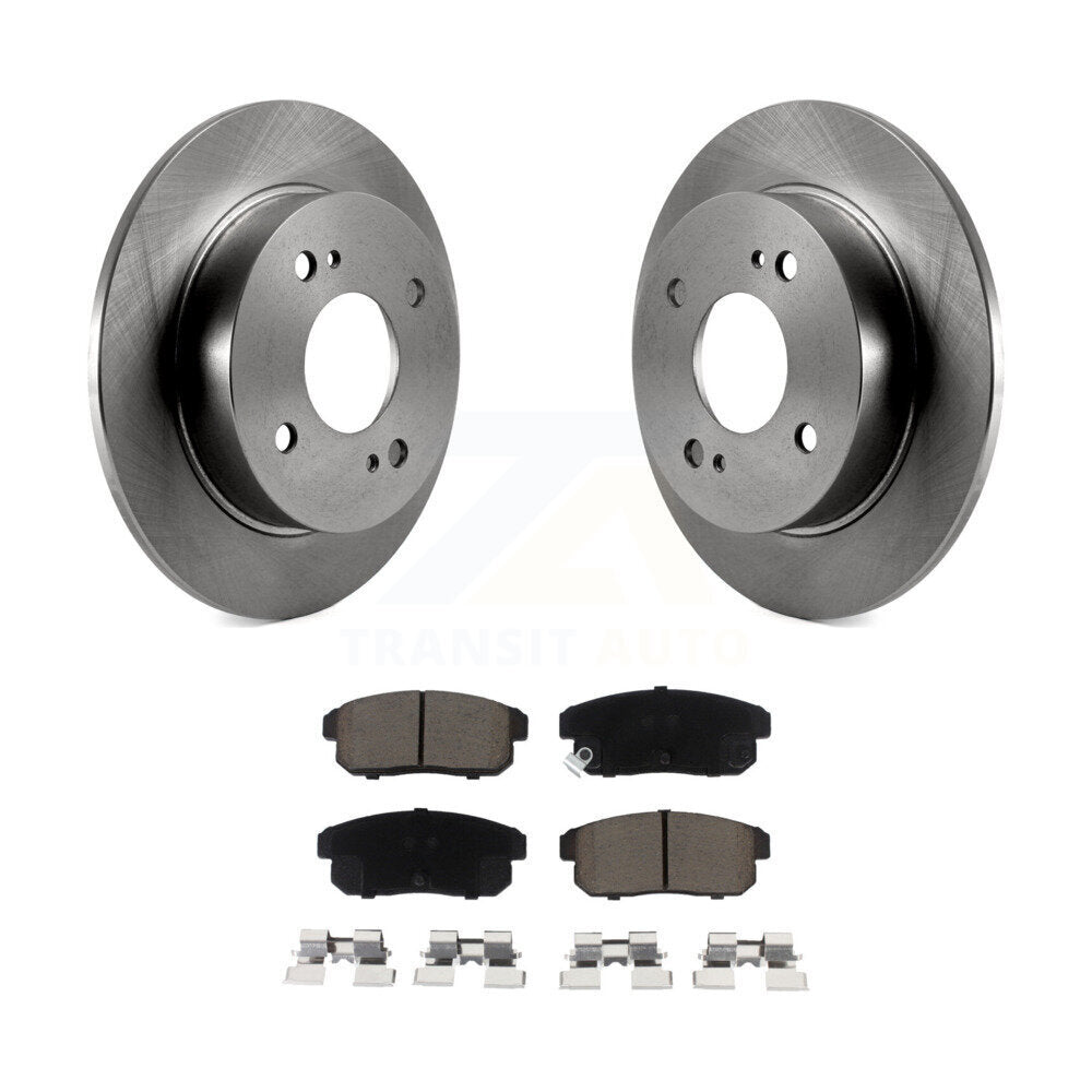 Rear Disc Brake Rotors And Ceramic Pads Kit For Nissan Sentra INFINITI G20