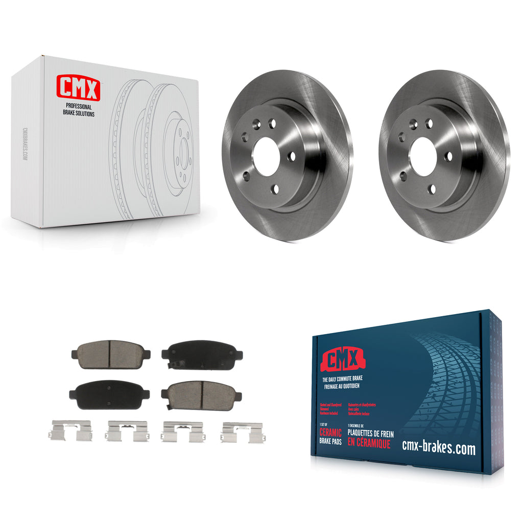 Rear Brake Rotor And Ceramic Pad Kit For Chevrolet Cruze Sonic Buick Encore Trax