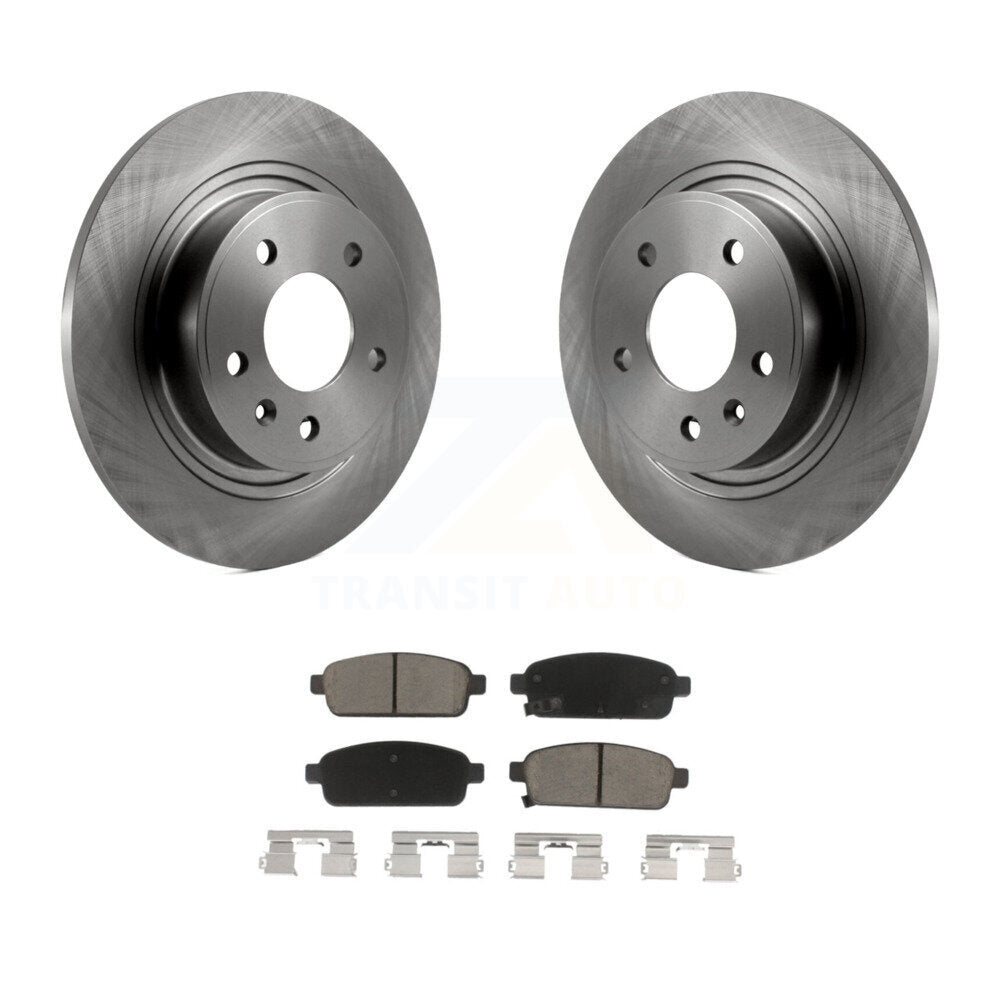 Rear Brake Rotor & Ceramic Pad Kit For Chevrolet Cruze Buick Verano Volt Cascada