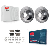 [Rear] 2002-2004 Honda CR-V Premium OE Brake Rotors & Ceramic Pads Kit For Max Braking
