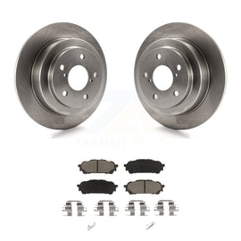 Rear Disc Brake Rotors And Ceramic Pad Kit For Subaru Forester Impreza Saab 9-2X