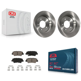 Rear Disc Brake Rotors And Ceramic Pad Kit For Kia Optima Hyundai Sonata Soul EV
