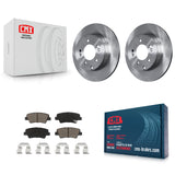 Rear Disc Brake Rotors And Ceramic Pads Kit For Hyundai Sonata Kia Optima Azera