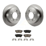 Rear Brake Rotor & Ceramic Pad Kit For Hyundai Sonata Kia Sportage Tucson Optima