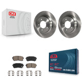 Rear Brake Rotor Ceramic Pad Kit For 2016 Kia Optima With Electric Parking