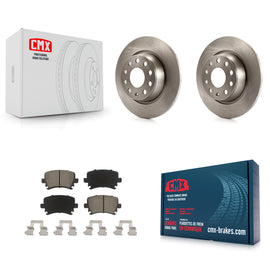 Rear Brake Rotors Ceramic Pad Kit For Volkswagen Tiguan CC Jetta Audi Passat GTI