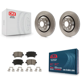 Rear Brake Rotors & Ceramic Pad Kit For Volkswagen CC Passat GTI Golf R R32 Audi