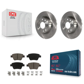 Rear Brake Rotor Ceramic Pad Kit For Volkswagen Jetta Passat Beetle Golf GTI Eos