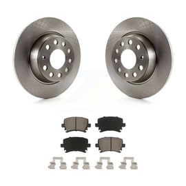 Rear Brake Rotor And Ceramic Pad Kit For Volkswagen Jetta Passat GTI Eos Audi A3