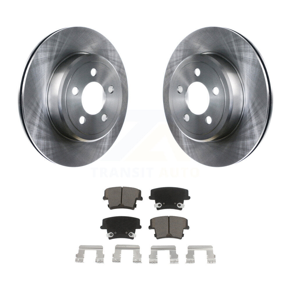 Rear Disc Brake Rotors Ceramic Pad Kit For Dodge Charger Chrysler 300 Challenger