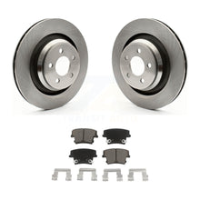 Charger l&#39;image dans la galerie, Rear Brake Rotors Ceramic Pad Kit For 2015 Dodge Charger R T Scat Pack with 6.4L