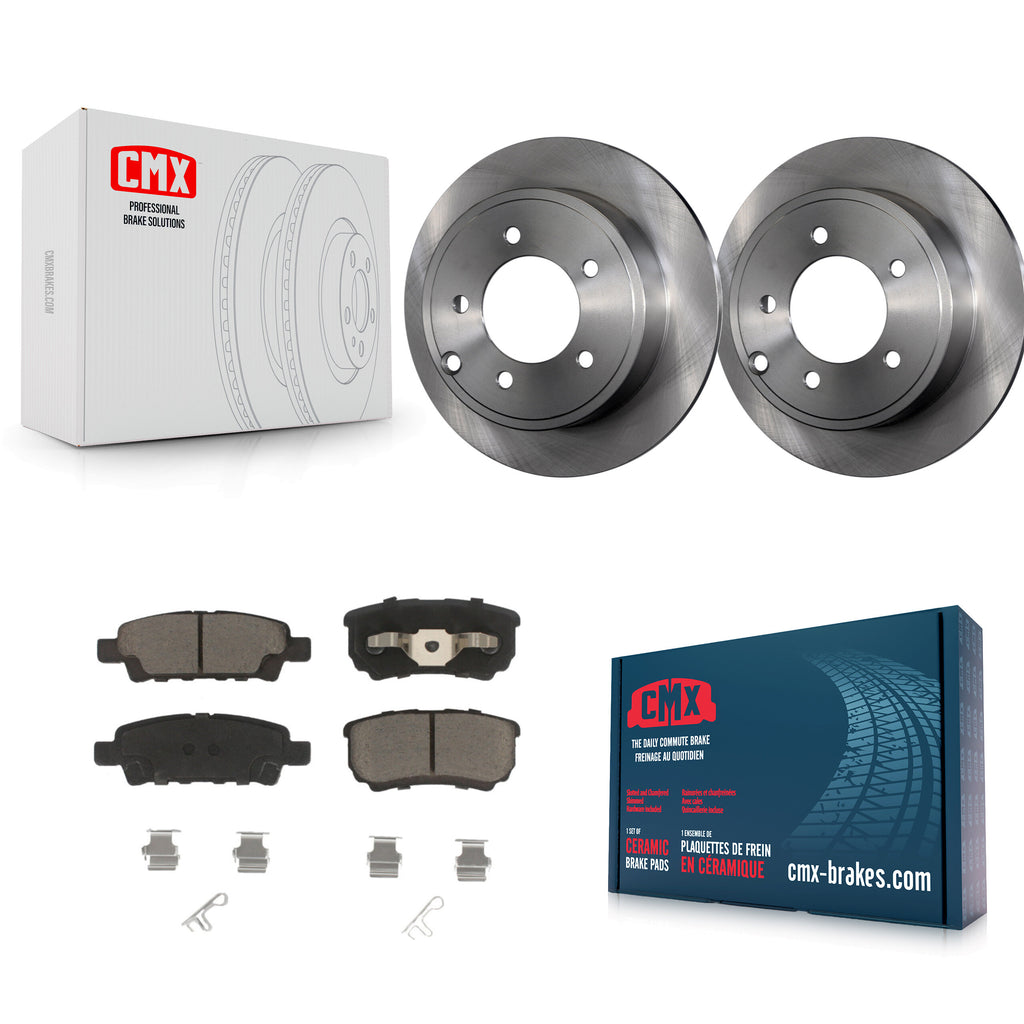 Rear Brake Rotor Ceramic Pad Kit For Jeep Dodge Patriot Chrysler Compass Avenger